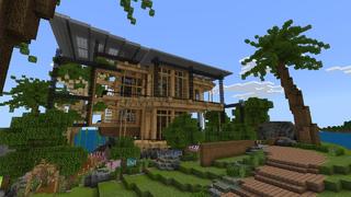 Screenshot of the Minecraft Bedrock Marketplace product TROPICAL MANSION created by Novasoft.