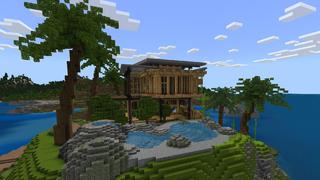 Screenshot of the Minecraft Bedrock Marketplace product TROPICAL MANSION created by Novasoft.