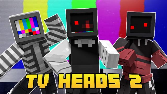 Thumbnail of the Minecraft Bedrock Marketplace product TV HEADS 2 created by Novasoft.