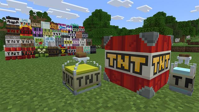 Screenshot of the Minecraft Bedrock Marketplace product Ultimate TNT created by Novasoft.