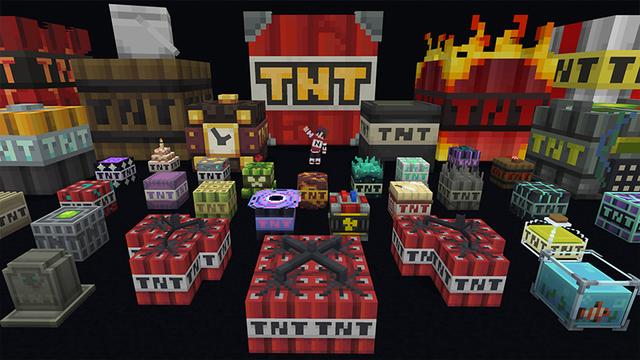 Screenshot of the Minecraft Bedrock Marketplace product Ultimate TNT created by Novasoft.