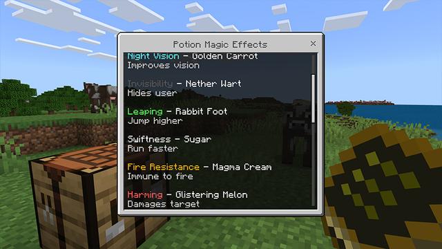Screenshot of the Minecraft Bedrock Marketplace product WANDS created by Novasoft.