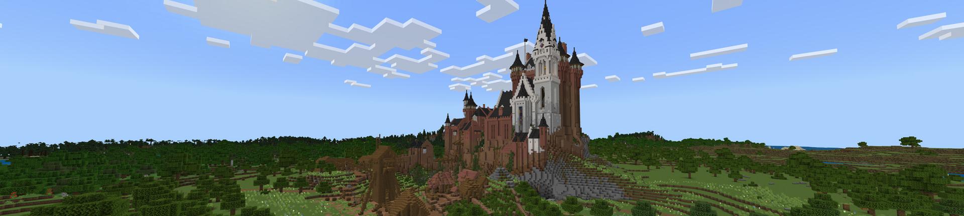 Panorama of the Minecraft Bedrock Marketplace product WYNROCK CASTLE created by Novasoft.