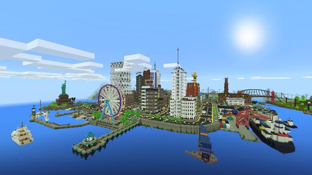 Screenshot of the Minecraft Bedrock Marketplace product DestructoBot 5000 created by Noxcrew.