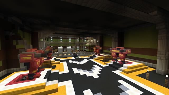 Screenshot of the Minecraft Bedrock Marketplace product DestructoBot 5000 created by Noxcrew.