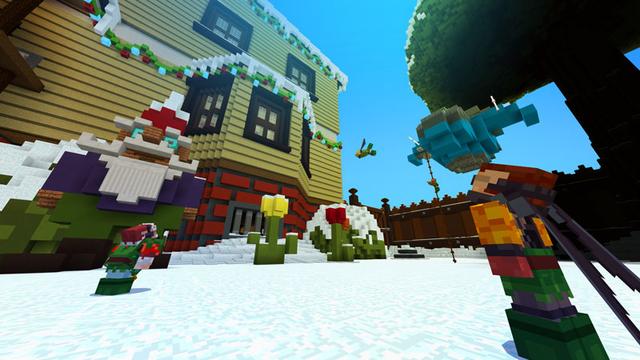 Screenshot of the Minecraft Bedrock Marketplace product Elf Patrol created by Noxcrew.