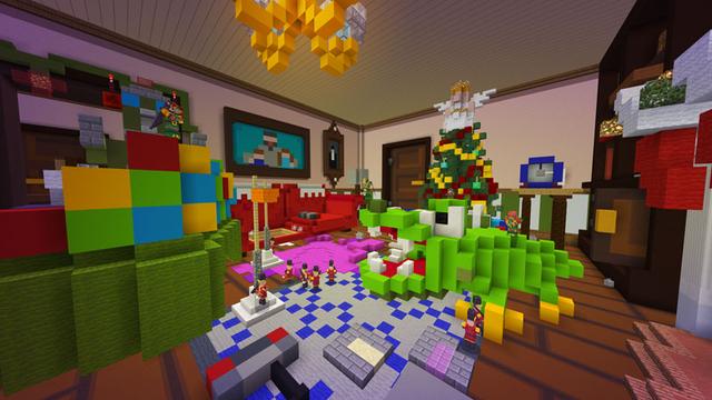 Screenshot of the Minecraft Bedrock Marketplace product Elf Patrol created by Noxcrew.