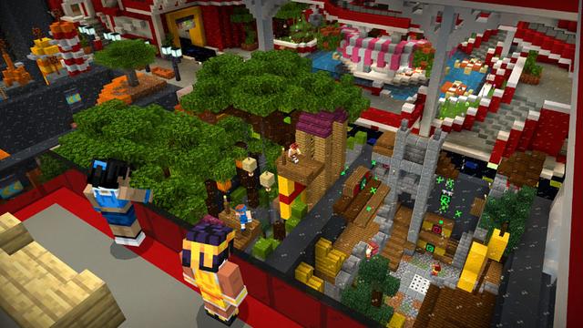 Screenshot of the Minecraft Bedrock Marketplace product Grid Runners Pro created by Noxcrew.
