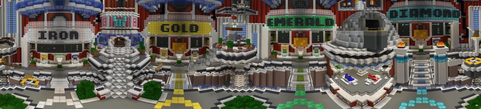 Panorama of the Minecraft Bedrock Marketplace product Grid Runners created by Noxcrew.