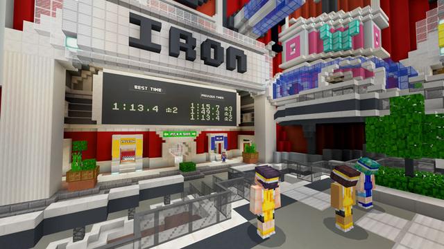 Screenshot of the Minecraft Bedrock Marketplace product Grid Runners created by Noxcrew.