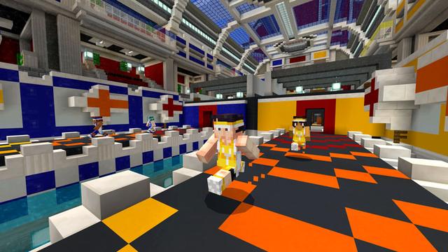 Screenshot of the Minecraft Bedrock Marketplace product Grid Runners created by Noxcrew.