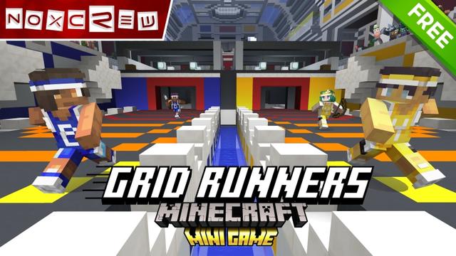 Thumbnail of the Minecraft Bedrock Marketplace product Grid Runners created by Noxcrew.