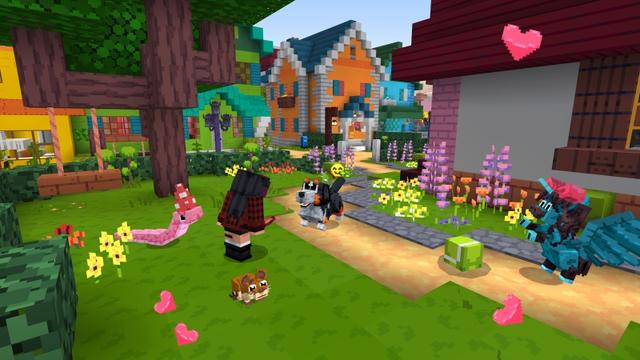 Screenshot of the Minecraft Bedrock Marketplace product Love Pets created by Noxcrew.
