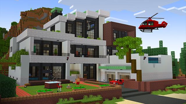 Screenshot of the Minecraft Bedrock Marketplace product Millionaire Mansions Add-On created by Noxcrew.