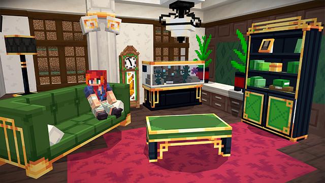 Screenshot of the Minecraft Bedrock Marketplace product Millionaire Mansions Add-On created by Noxcrew.
