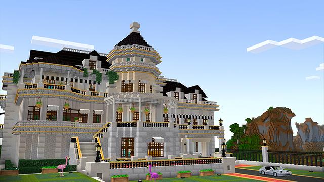Screenshot of the Minecraft Bedrock Marketplace product Millionaire Mansions Add-On created by Noxcrew.