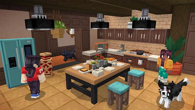 Screenshot of the Minecraft Bedrock Marketplace product Millionaire Mansions Add-On created by Noxcrew.