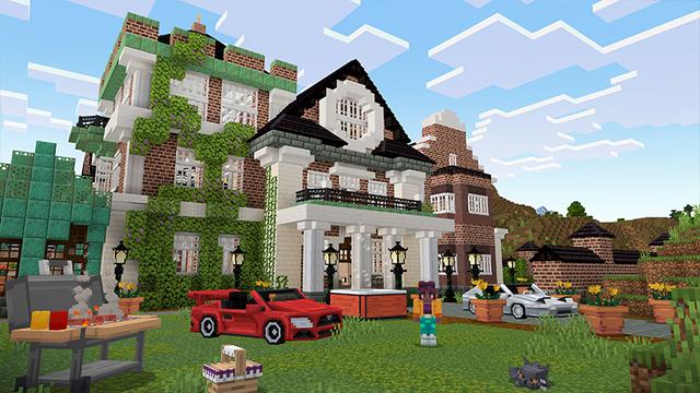 Screenshot of the Minecraft Bedrock Marketplace product Millionaire Mansions Add-On created by Noxcrew.