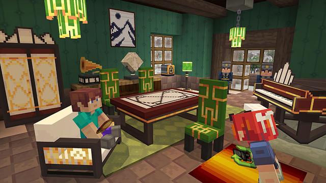 Screenshot of the Minecraft Bedrock Marketplace product Millionaire Mansions: Winter created by Noxcrew.
