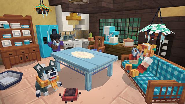 Screenshot of the Minecraft Bedrock Marketplace product Millionaire Mansions: Winter created by Noxcrew.