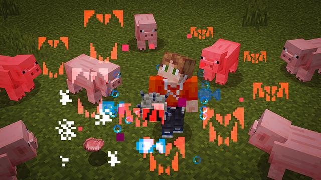 Screenshot of the Minecraft Bedrock Marketplace product Monster Food Add-On created by Noxcrew.