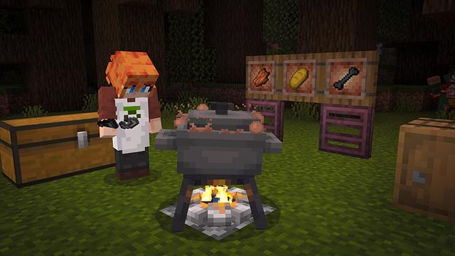 Screenshot of the Minecraft Bedrock Marketplace product Monster Food Add-On created by Noxcrew.