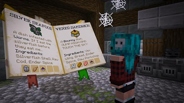 Screenshot of the Minecraft Bedrock Marketplace product Monster Food Add-On created by Noxcrew.