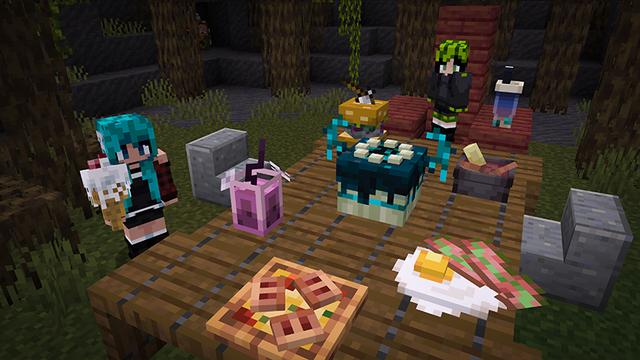Screenshot of the Minecraft Bedrock Marketplace product Monster Food Add-On created by Noxcrew.