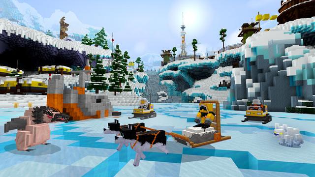 Screenshot of the Minecraft Bedrock Marketplace product Monsters from the Ice created by Noxcrew.