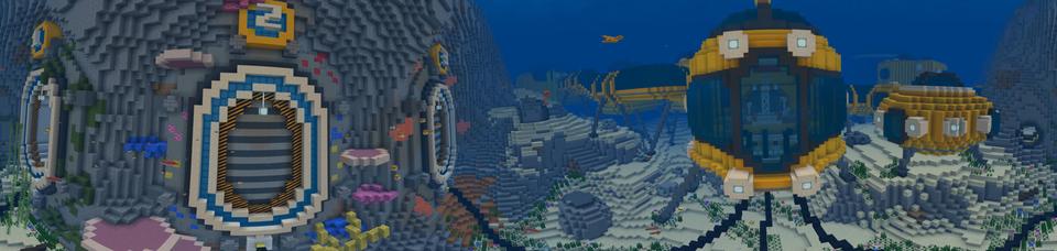 Panorama of the Minecraft Bedrock Marketplace product Monsters of the Deep created by Noxcrew.