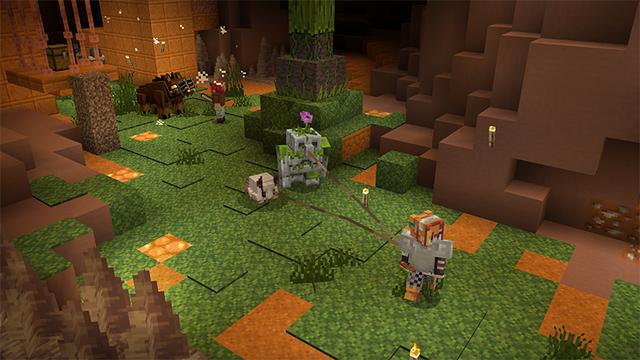 Screenshot of the Minecraft Bedrock Marketplace product Moss Block Challenge created by Noxcrew.
