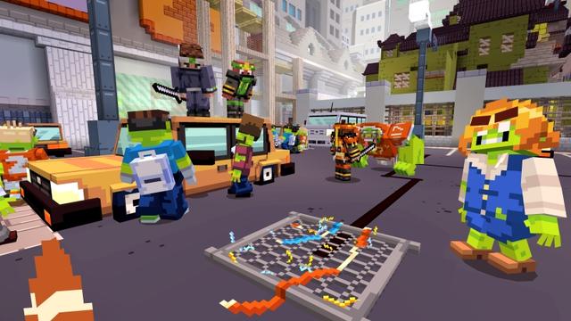 Screenshot of the Minecraft Bedrock Marketplace product Ninjas of Zombie City created by Noxcrew.