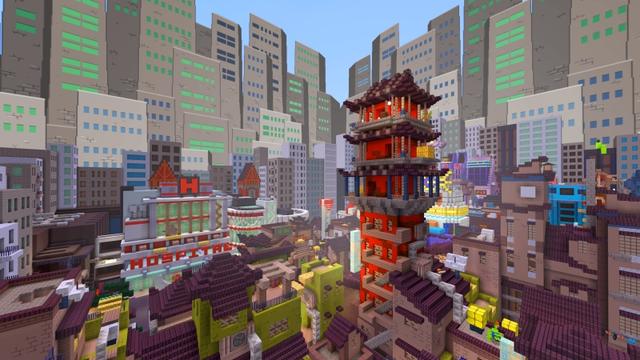 Screenshot of the Minecraft Bedrock Marketplace product Ninjas of Zombie City created by Noxcrew.