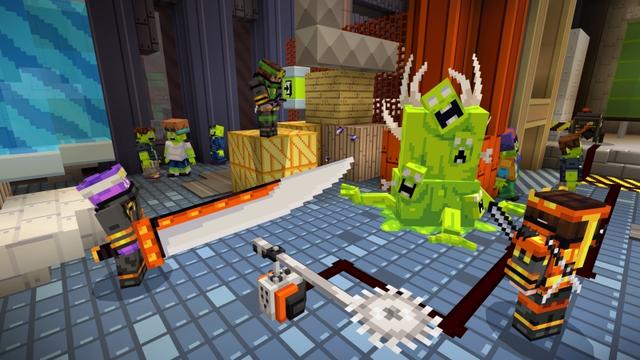 Screenshot of the Minecraft Bedrock Marketplace product Ninjas of Zombie City created by Noxcrew.