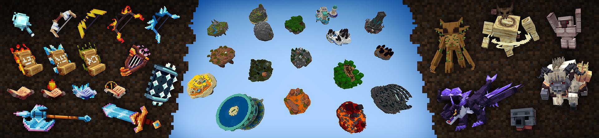 Panorama of the Minecraft Bedrock Marketplace product One Block created by Noxcrew.