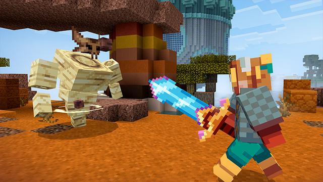Screenshot of the Minecraft Bedrock Marketplace product One Block created by Noxcrew.