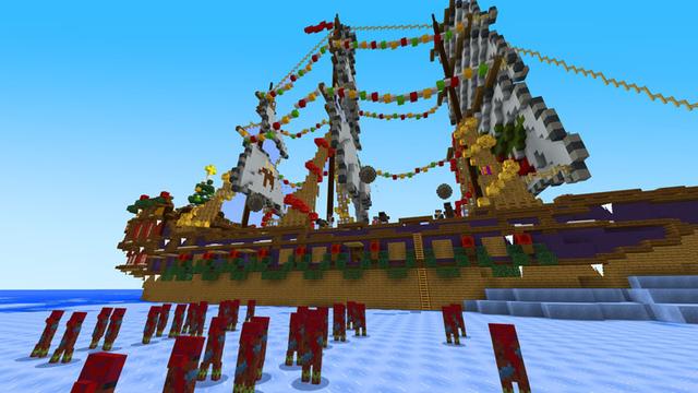 Screenshot of the Minecraft Bedrock Marketplace product Pirate Story created by Noxcrew.