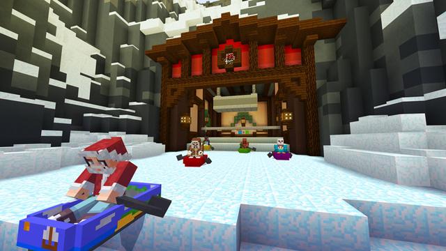 Screenshot of the Minecraft Bedrock Marketplace product Ready Sled Go! created by Noxcrew.