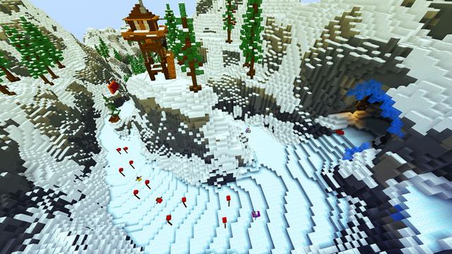 Screenshot of the Minecraft Bedrock Marketplace product Ready Sled Go! created by Noxcrew.
