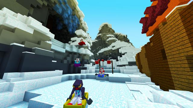 Screenshot of the Minecraft Bedrock Marketplace product Ready Sled Go! created by Noxcrew.