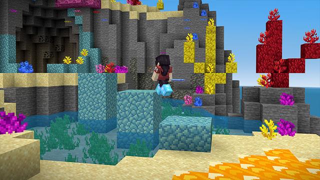 Screenshot of the Minecraft Bedrock Marketplace product Run Swim Fly Parkour created by Noxcrew.