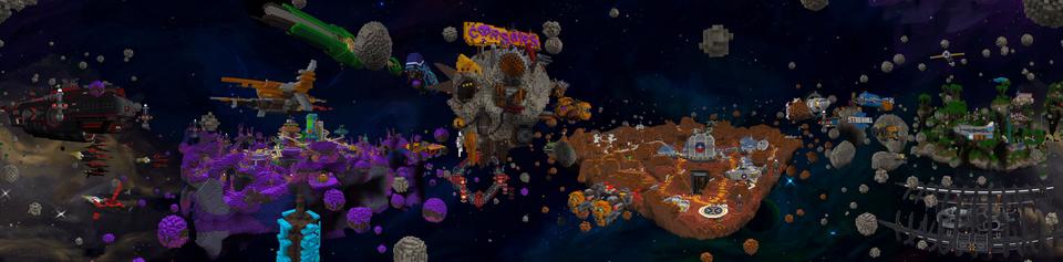 Panorama of the Minecraft Bedrock Marketplace product Spaceships & Aliens created by Noxcrew.