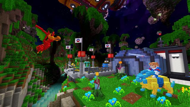 Screenshot of the Minecraft Bedrock Marketplace product Spaceships & Aliens created by Noxcrew.