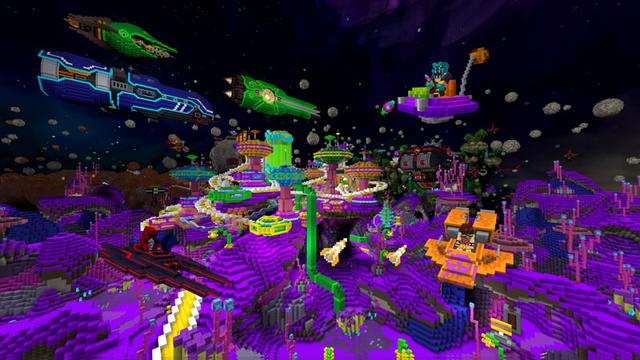 Screenshot of the Minecraft Bedrock Marketplace product Spaceships & Aliens created by Noxcrew.