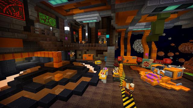 Screenshot of the Minecraft Bedrock Marketplace product Spaceships & Aliens created by Noxcrew.