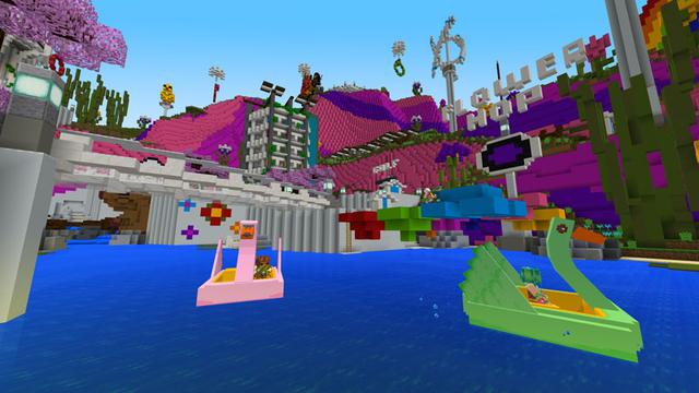 Screenshot of the Minecraft Bedrock Marketplace product Spring Mini-Games Festival created by Noxcrew.