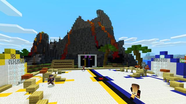 Screenshot of the Minecraft Bedrock Marketplace product Summer Mini-Games Festival created by Noxcrew.