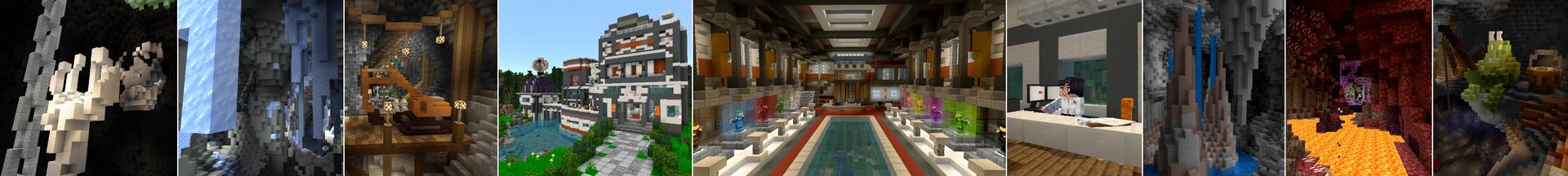 Panorama of the Minecraft Bedrock Marketplace product Terra Swoop Force created by Noxcrew.