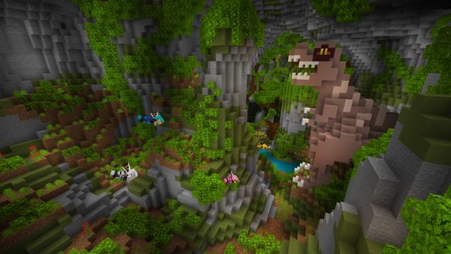 Screenshot of the Minecraft Bedrock Marketplace product Terra Swoop Force created by Noxcrew.