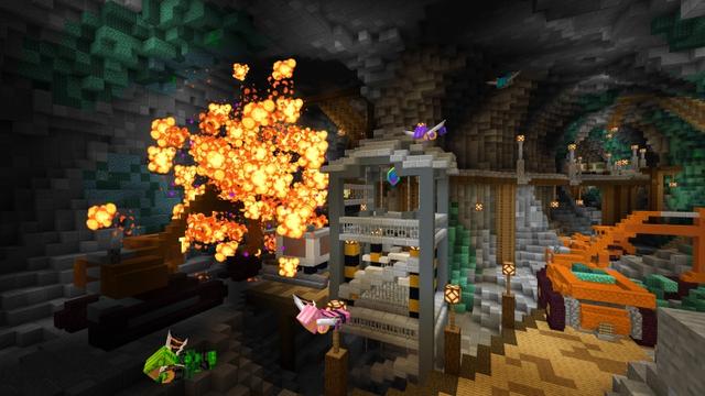 Screenshot of the Minecraft Bedrock Marketplace product Terra Swoop Force created by Noxcrew.